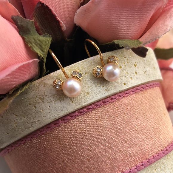 DISNEY Mickey Mouse Gold, Pearl and Gemstone Earrings - Picture 3 of 12
